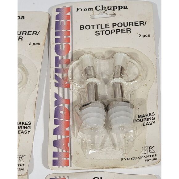 8pc Liquor Spirit Pourer Flow Wine Bottle Pour Spout Stopper Stainless Steel - Picture 5 of 9